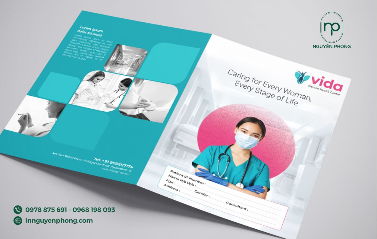 Logo chữ trên tờ rơi